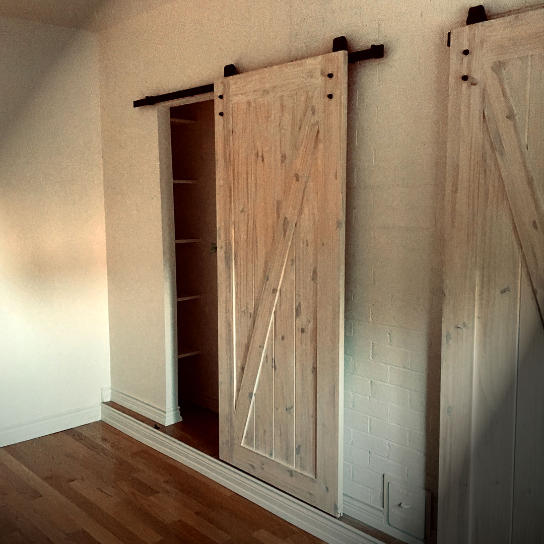 barn door antique white